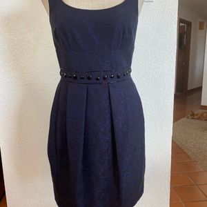 Antonio Melanie navy dress, size 2, great condition, different size jewels waist